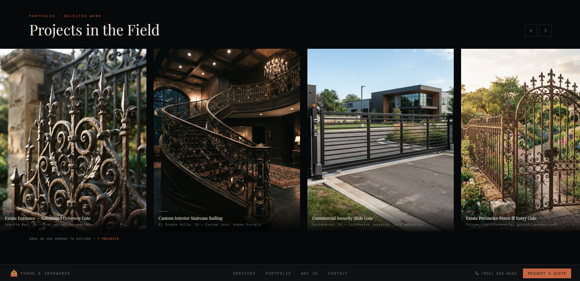 Forge & Ironworks Co. portfolio gallery