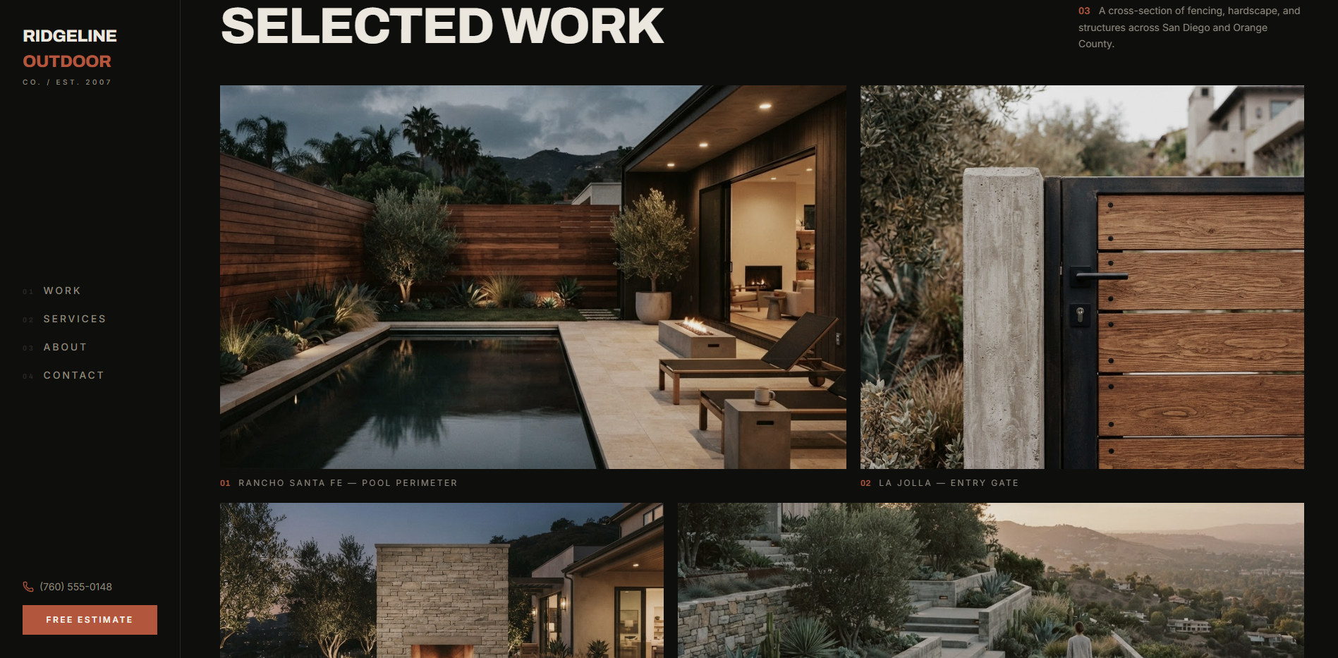 Ridgeline Outdoor Co. project work